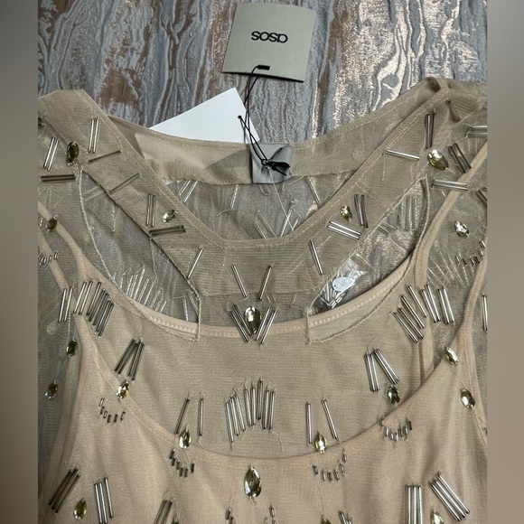 ASOS NWT EMBELLISHED TOP SZ 14 CHRISTMAS PARTY PERFECTION - Picture 6 of 8